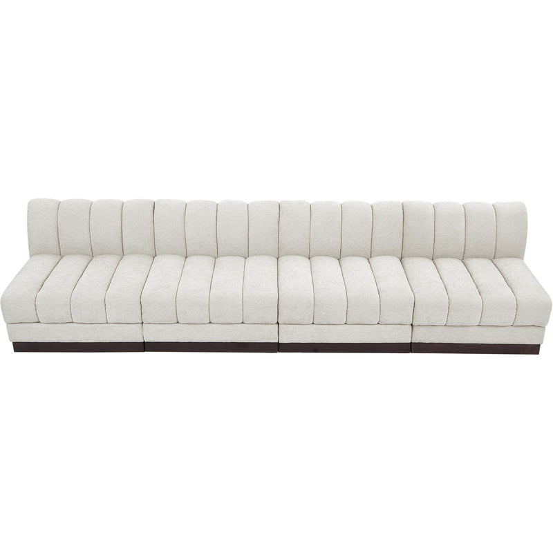 Diamond Modern Furniture Meridian Sofas Stationary 124Cream-S128 IMAGE 5