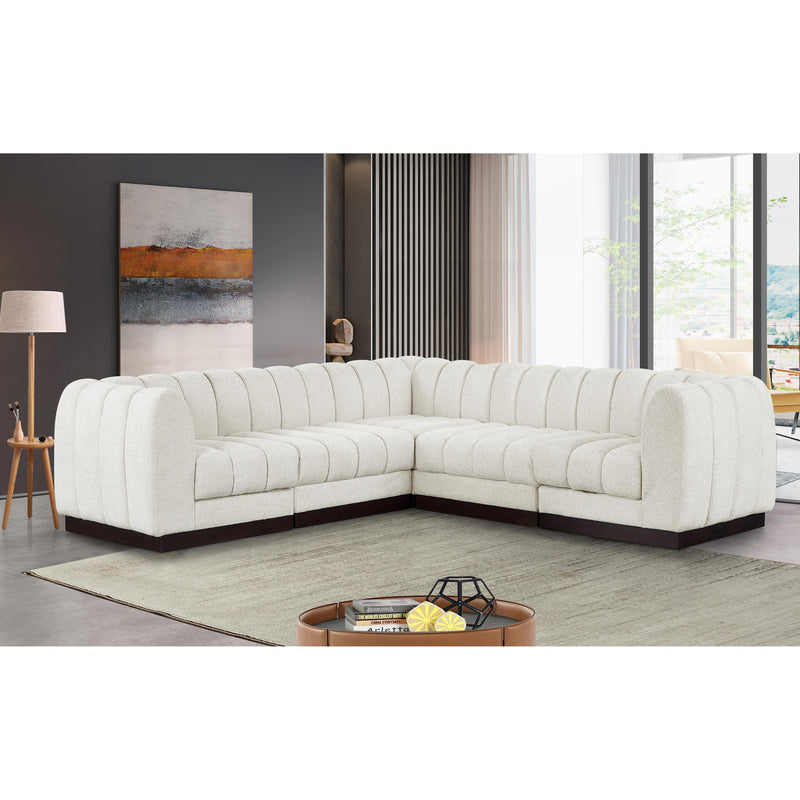 Diamond Modern Furniture Meridian Sectionals Stationary 124Cream-Sec5C IMAGE 2