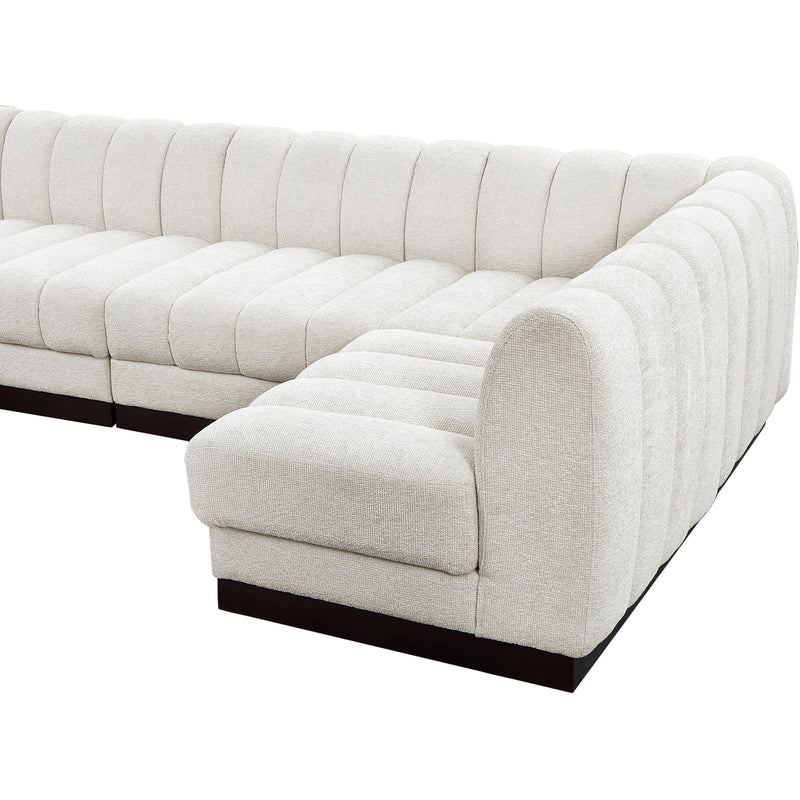 Diamond Modern Furniture Meridian Sectionals Stationary 124Cream-Sec8A IMAGE 10