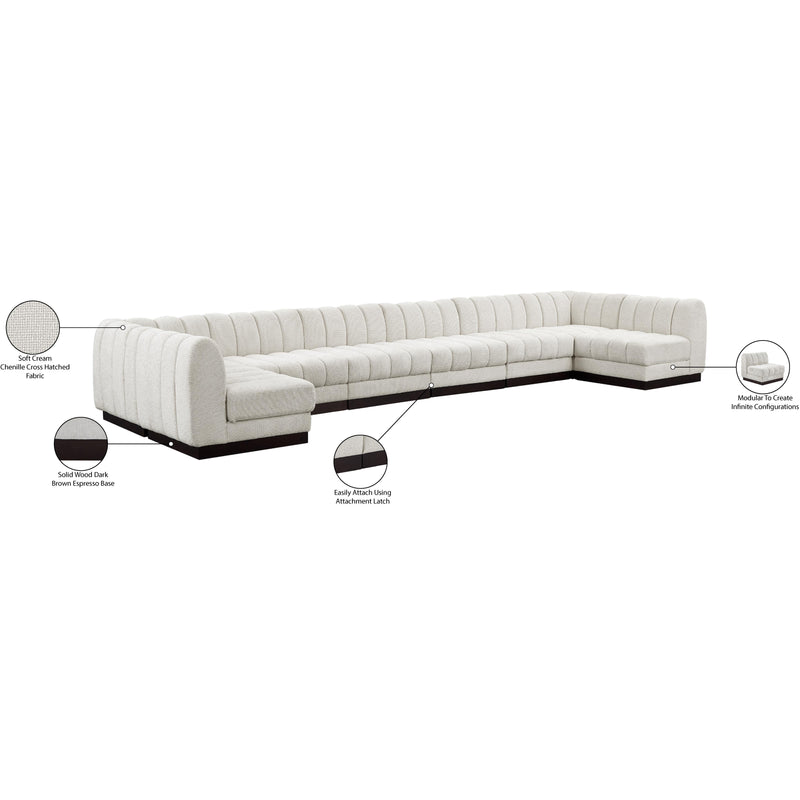 Diamond Modern Furniture Meridian Sectionals Stationary 124Cream-Sec8A IMAGE 19