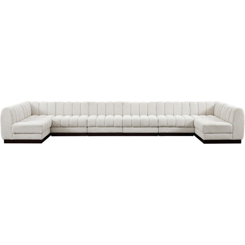 Diamond Modern Furniture Meridian Sectionals Stationary 124Cream-Sec8A IMAGE 4