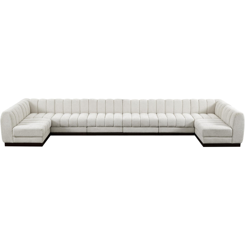 Diamond Modern Furniture Meridian Sectionals Stationary 124Cream-Sec8A IMAGE 5