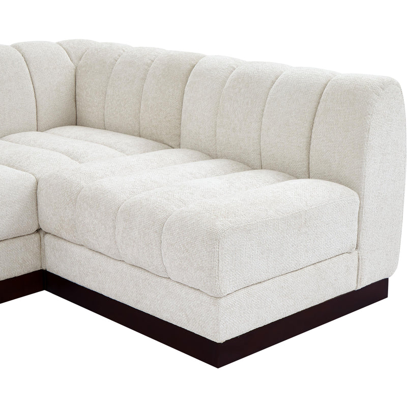 Diamond Modern Furniture Meridian Sectionals Stationary 124Cream-Sec8A IMAGE 9