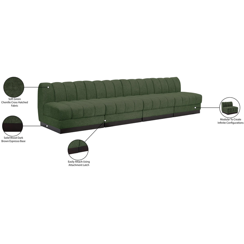 Diamond Modern Furniture Meridian Sofas Stationary 124Green-S128 IMAGE 10