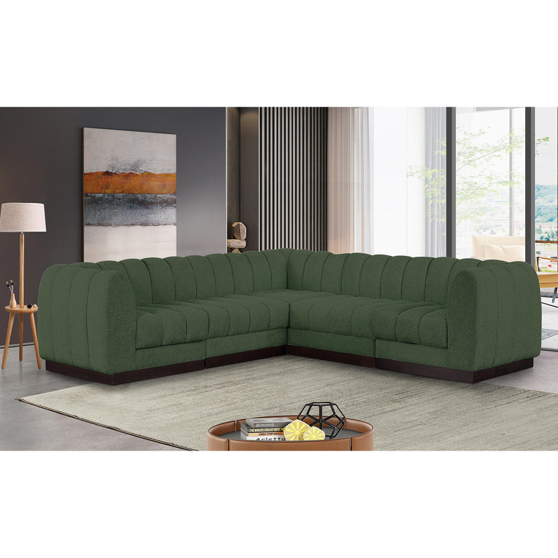 Diamond Modern Furniture Meridian Sectionals Stationary 124Green-Sec5C IMAGE 2