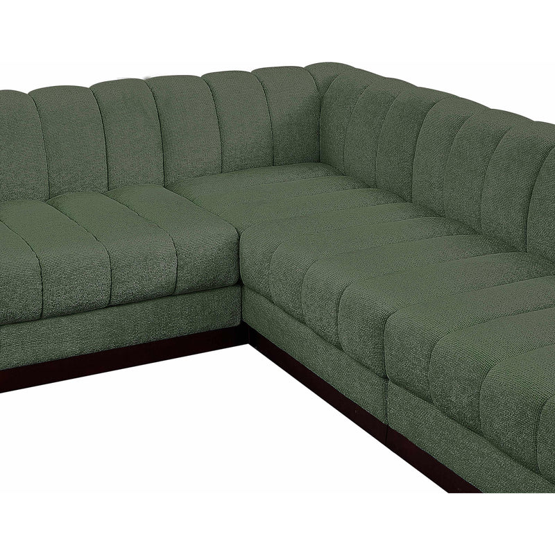 Diamond Modern Furniture Meridian Sectionals Stationary 124Green-Sec5C IMAGE 9