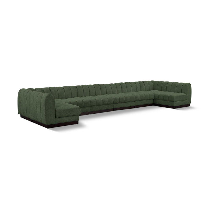 Diamond Modern Furniture Meridian Sectionals Stationary 124Green-Sec8A IMAGE 1