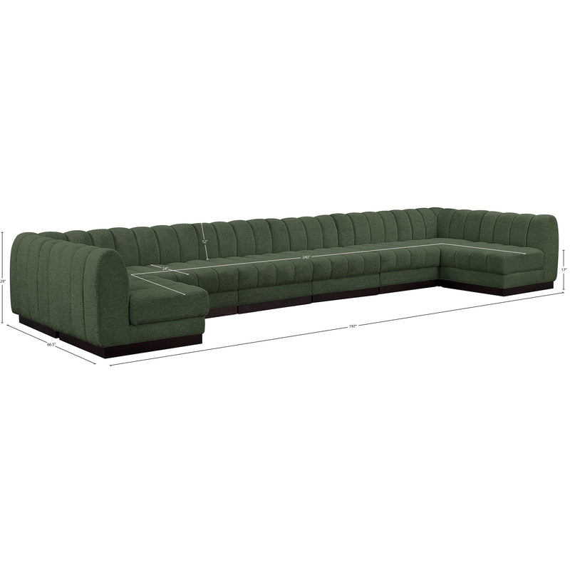 Diamond Modern Furniture Meridian Sectionals Stationary 124Green-Sec8A IMAGE 20