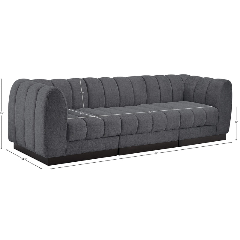 Diamond Modern Furniture Meridian Sofas Stationary 124Grey-S101 IMAGE 11