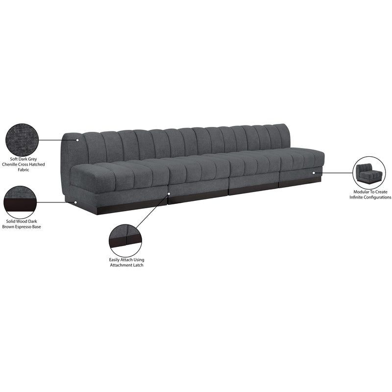 Diamond Modern Furniture Meridian Sofas Stationary 124Grey-S128 IMAGE 10