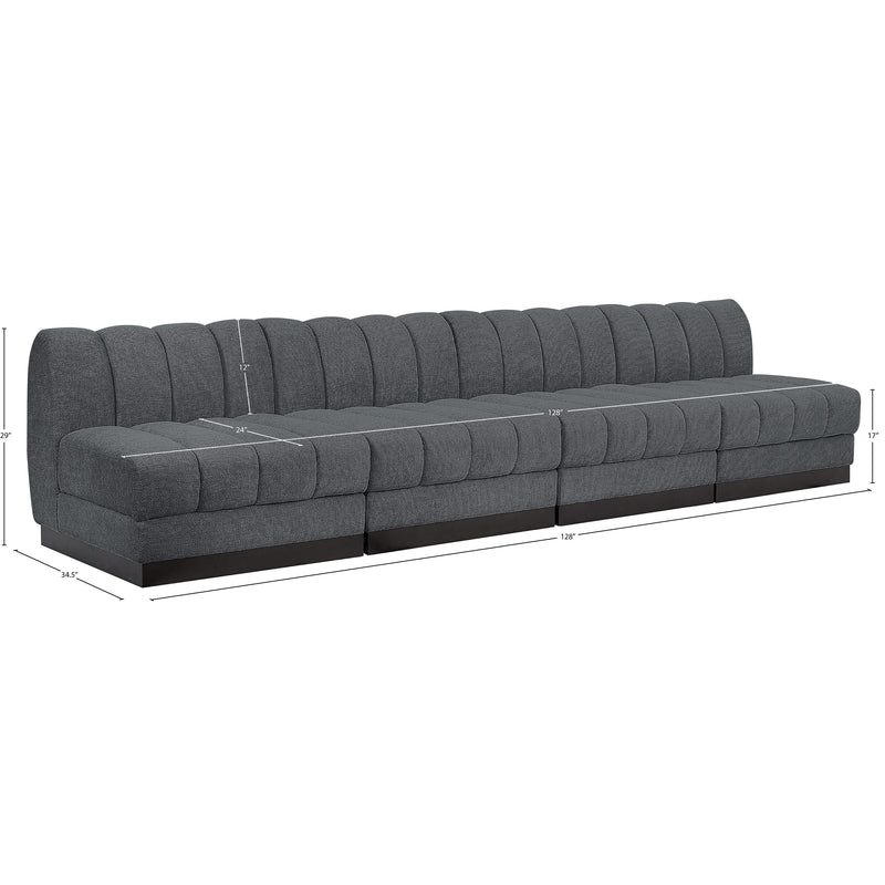 Diamond Modern Furniture Meridian Sofas Stationary 124Grey-S128 IMAGE 11