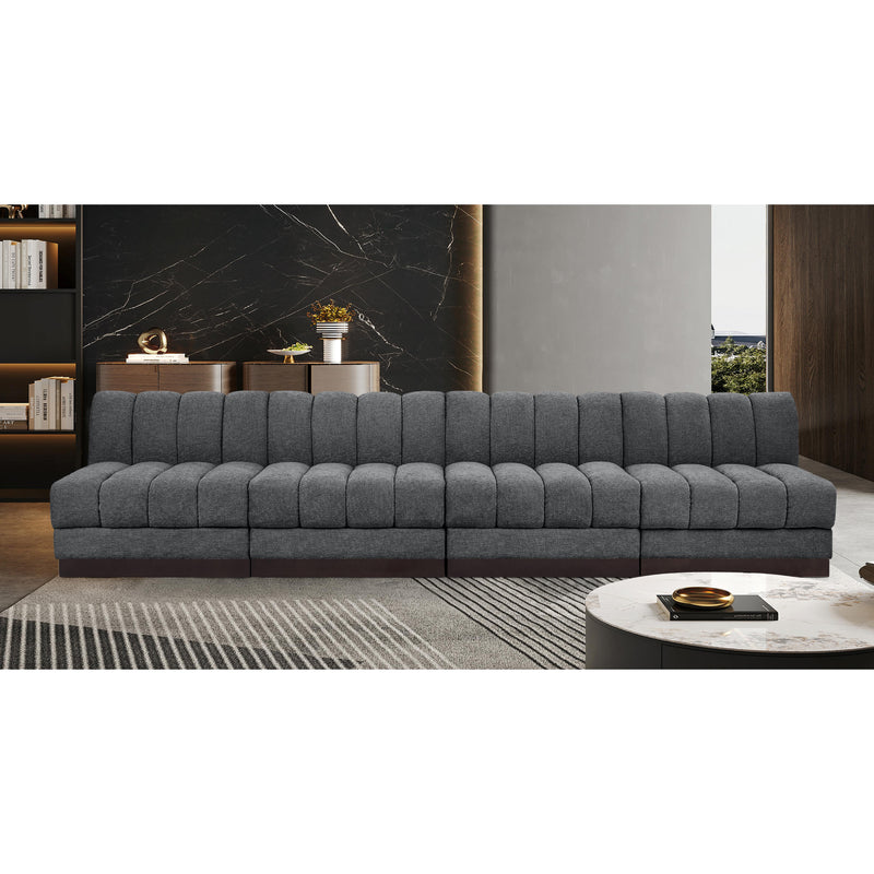 Diamond Modern Furniture Meridian Sofas Stationary 124Grey-S128 IMAGE 2