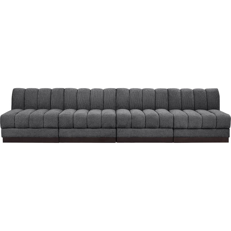 Diamond Modern Furniture Meridian Sofas Stationary 124Grey-S128 IMAGE 4