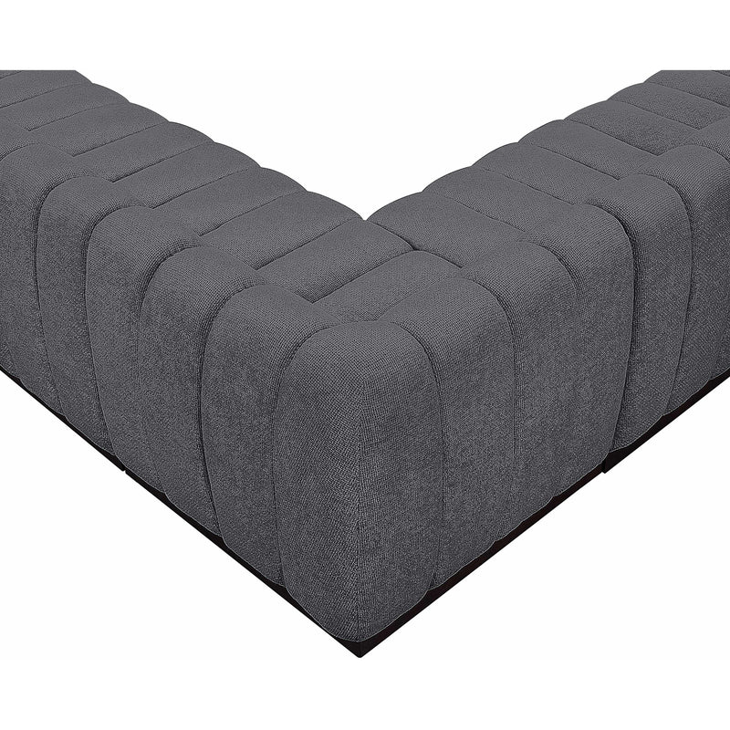 Diamond Modern Furniture Meridian Sectionals Stationary 124Grey-Sec5C IMAGE 11