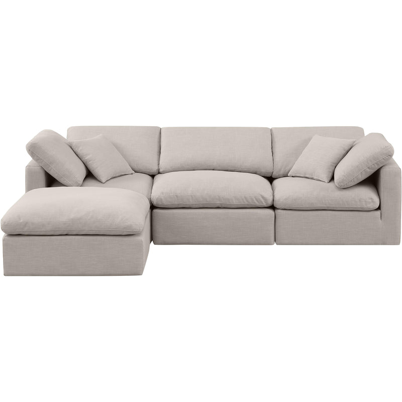 Diamond Modern Furniture Meridian Sectionals Stationary 141Beige-Sec4A IMAGE 4