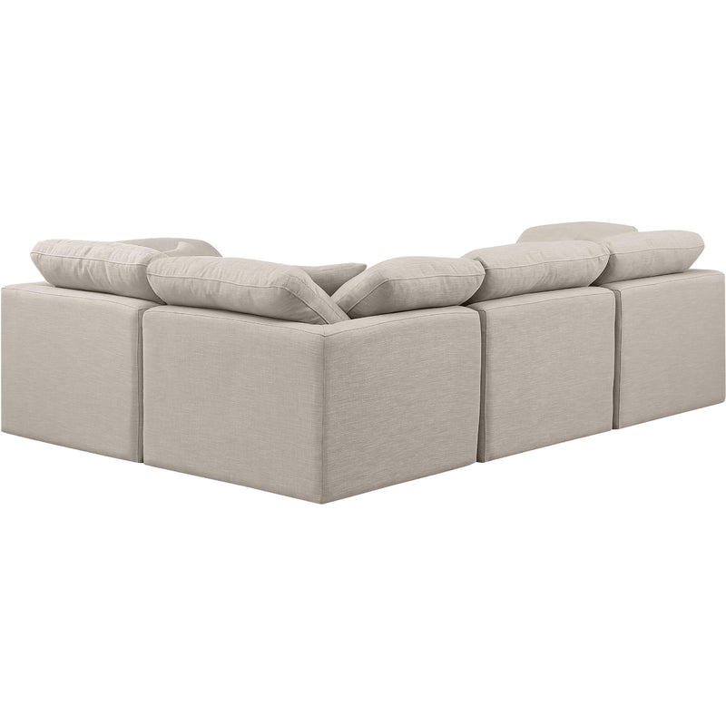 Diamond Modern Furniture Meridian Sectionals Stationary 141Beige-Sec4C IMAGE 3