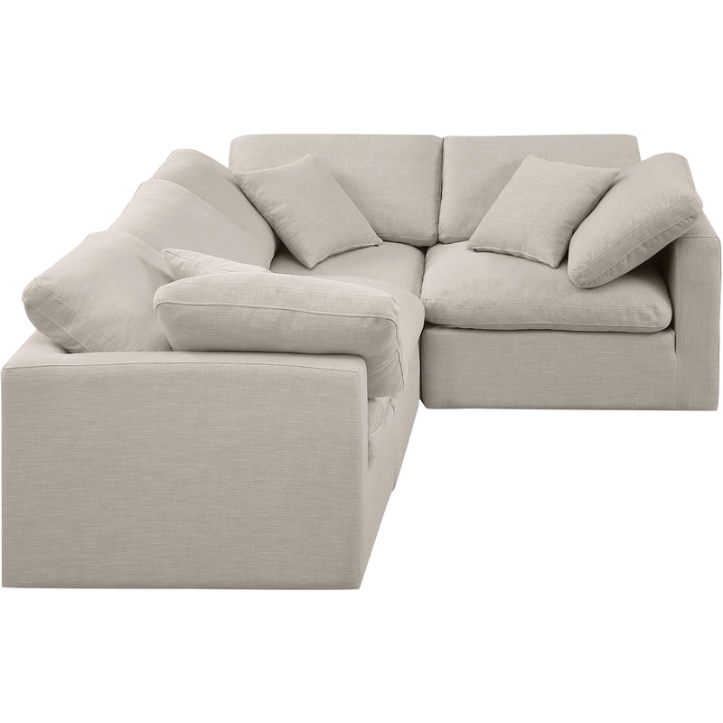 Diamond Modern Furniture Meridian Sectionals Stationary 141Beige-Sec4C IMAGE 4