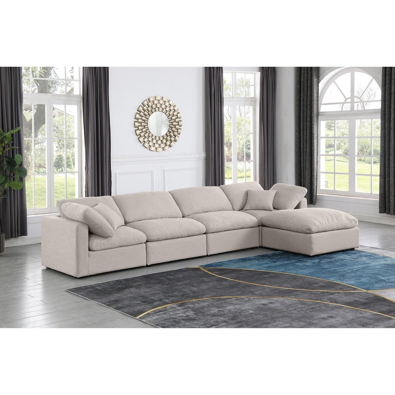 Diamond Modern Furniture Meridian Sectionals Stationary 141Beige-Sec5A IMAGE 2