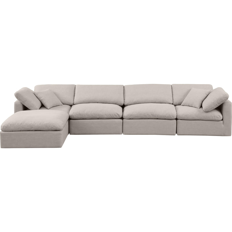 Diamond Modern Furniture Meridian Sectionals Stationary 141Beige-Sec5A IMAGE 4