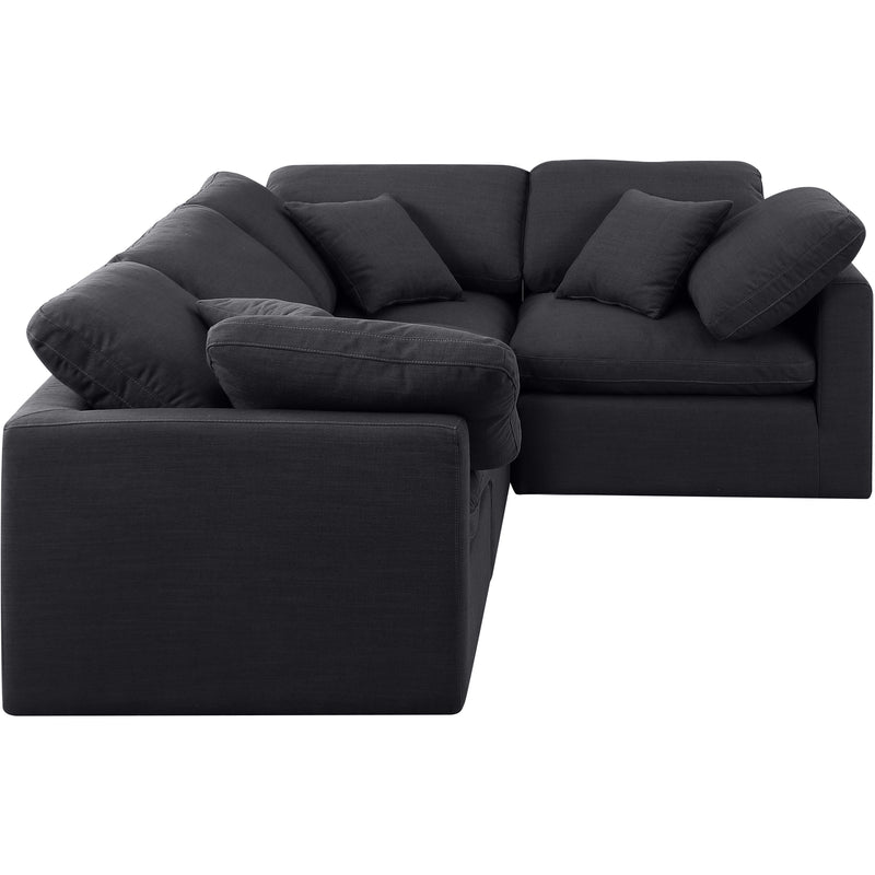 Diamond Modern Furniture Meridian Sectionals Stationary 141Black-Sec4C IMAGE 4