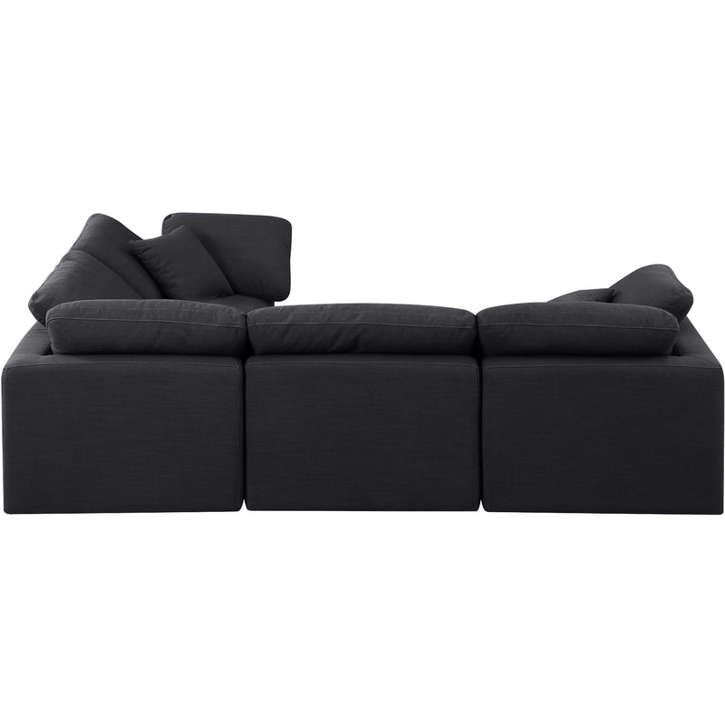 Diamond Modern Furniture Meridian Sectionals Stationary 141Black-Sec4C IMAGE 5