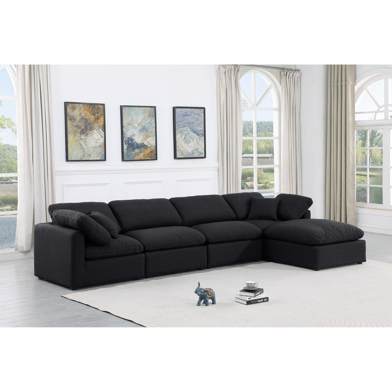 Diamond Modern Furniture Meridian Sectionals Stationary 141Black-Sec5A IMAGE 2