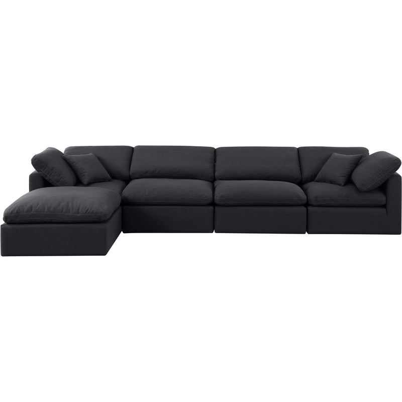 Diamond Modern Furniture Meridian Sectionals Stationary 141Black-Sec5A IMAGE 4