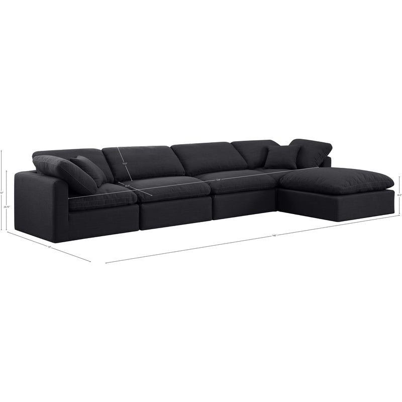 Diamond Modern Furniture Meridian Sectionals Stationary 141Black-Sec5A IMAGE 9