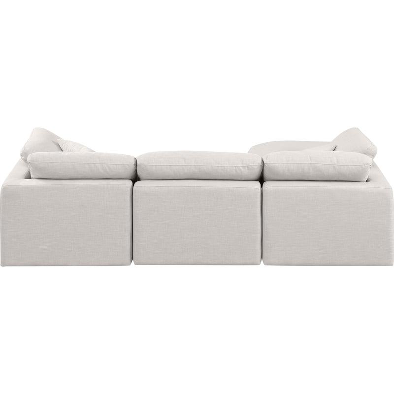 Diamond Modern Furniture Meridian Sectionals Stationary 141Cream-Sec4A IMAGE 3