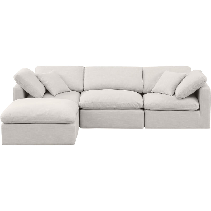 Diamond Modern Furniture Meridian Sectionals Stationary 141Cream-Sec4A IMAGE 4