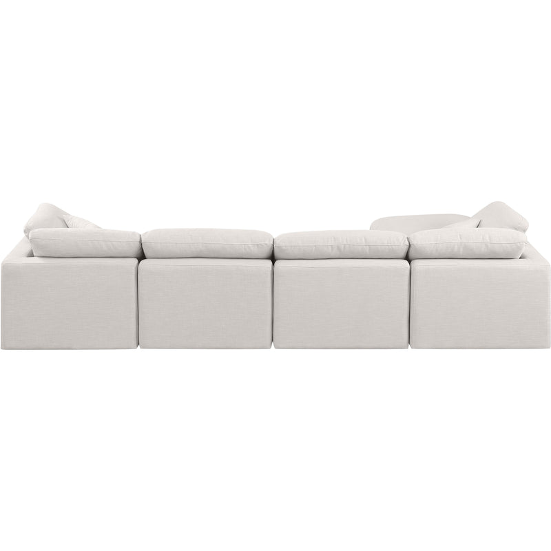 Diamond Modern Furniture Meridian Sectionals Stationary 141Cream-Sec5A IMAGE 3