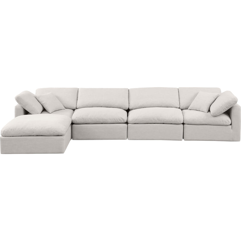 Diamond Modern Furniture Meridian Sectionals Stationary 141Cream-Sec5A IMAGE 4