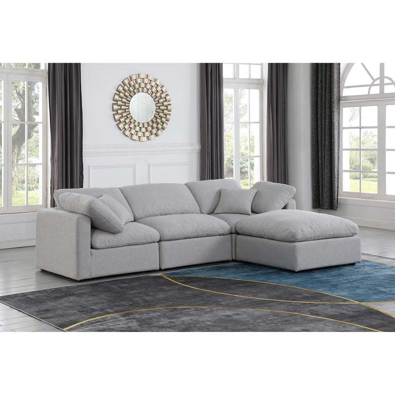 Diamond Modern Furniture Meridian Sectionals Stationary 141Grey-Sec4A IMAGE 2