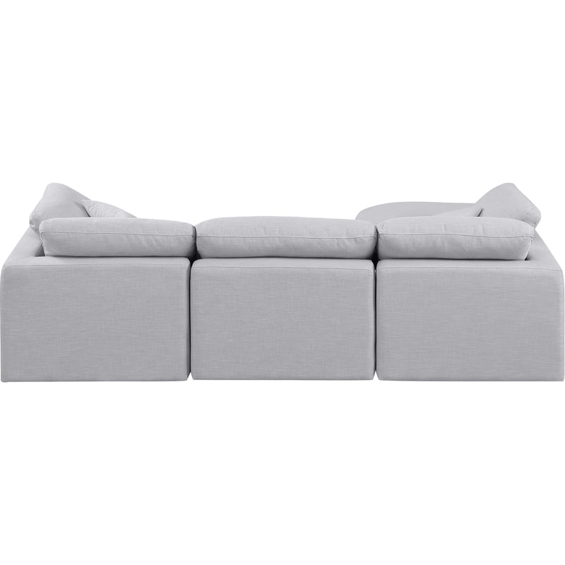 Diamond Modern Furniture Meridian Sectionals Stationary 141Grey-Sec4A IMAGE 3