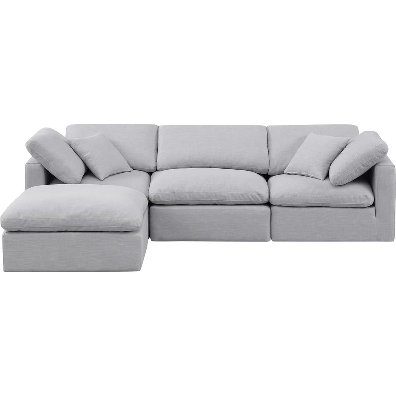 Diamond Modern Furniture Meridian Sectionals Stationary 141Grey-Sec4A IMAGE 4