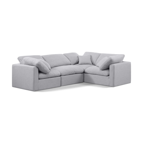 Diamond Modern Furniture Meridian Sectionals Stationary 141Grey-Sec4C IMAGE 1