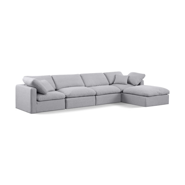 Diamond Modern Furniture Meridian Sectionals Stationary 141Grey-Sec5A IMAGE 1