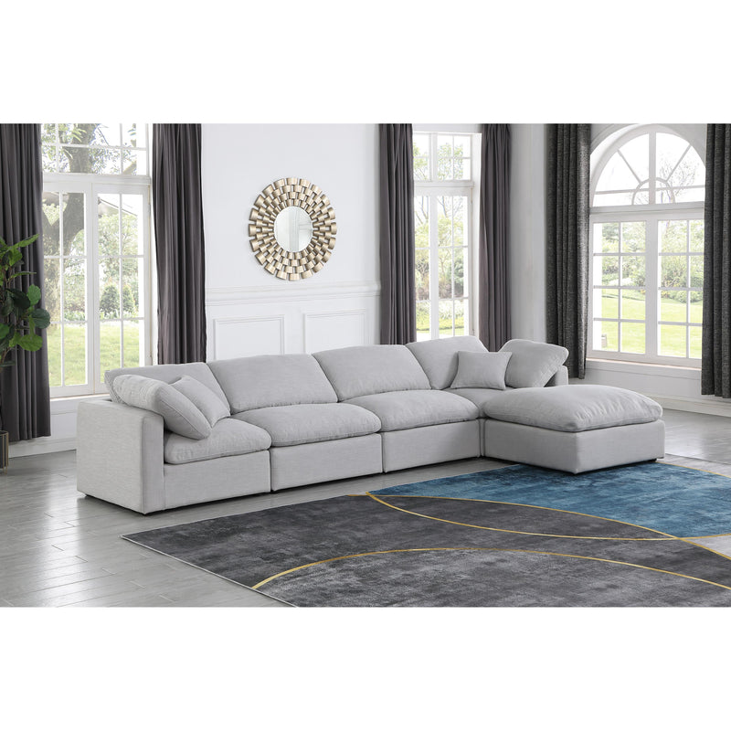 Diamond Modern Furniture Meridian Sectionals Stationary 141Grey-Sec5A IMAGE 2