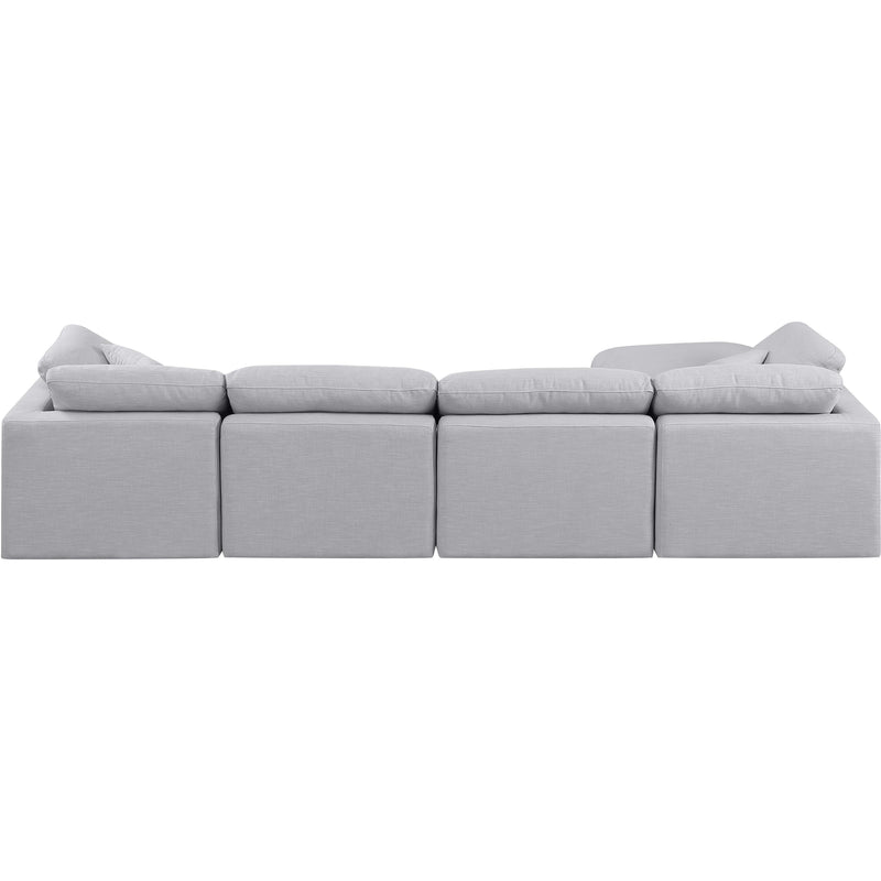 Diamond Modern Furniture Meridian Sectionals Stationary 141Grey-Sec5A IMAGE 3