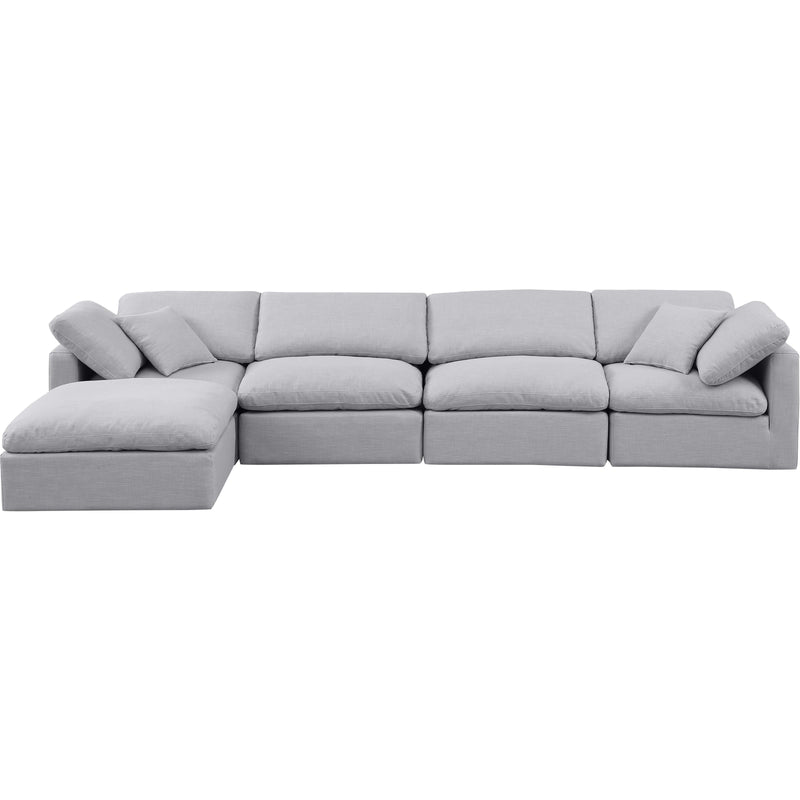 Diamond Modern Furniture Meridian Sectionals Stationary 141Grey-Sec5A IMAGE 4