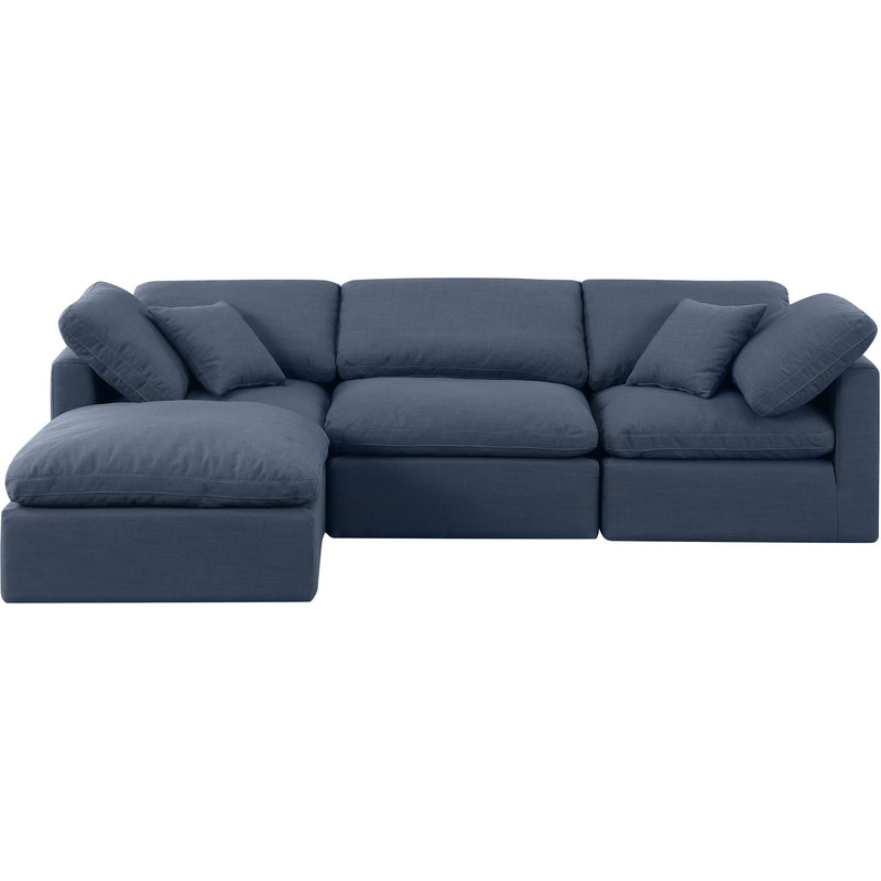 Diamond Modern Furniture Meridian Sectionals Stationary 141Navy-Sec4A IMAGE 4