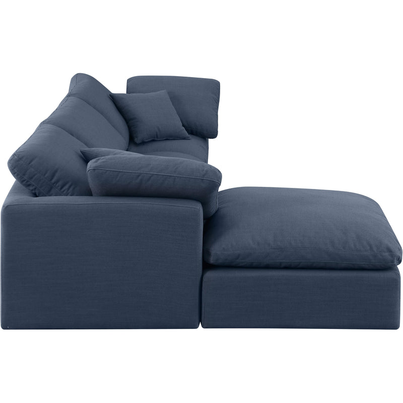 Diamond Modern Furniture Meridian Sectionals Stationary 141Navy-Sec4A IMAGE 5