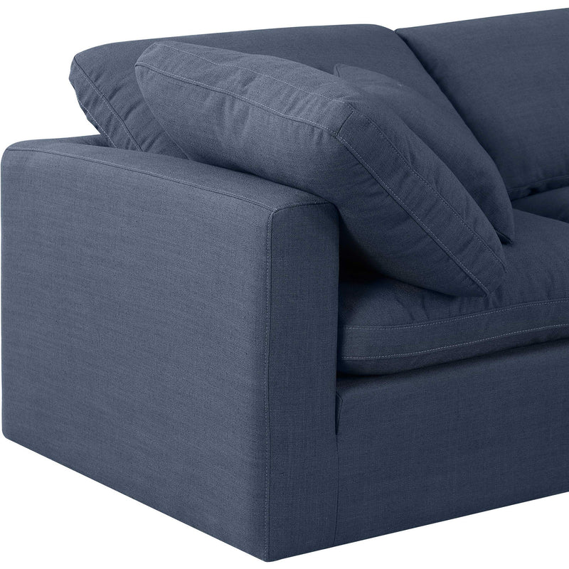 Diamond Modern Furniture Meridian Sectionals Stationary 141Navy-Sec4A IMAGE 6