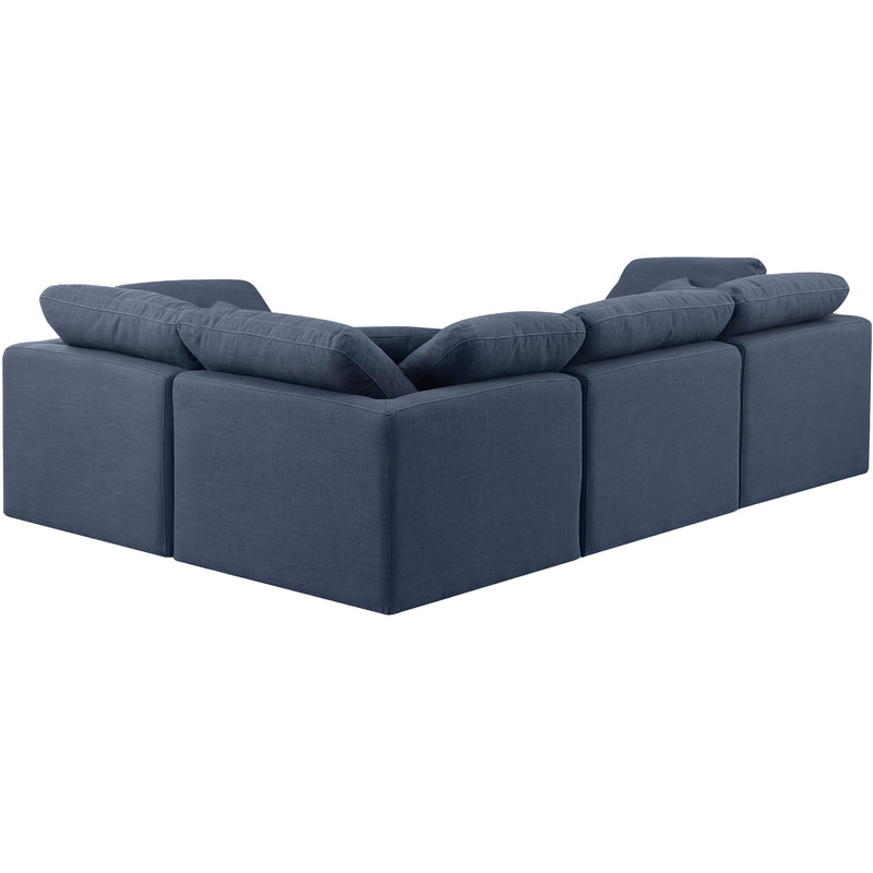 Diamond Modern Furniture Meridian Sectionals Stationary 141Navy-Sec4C IMAGE 3