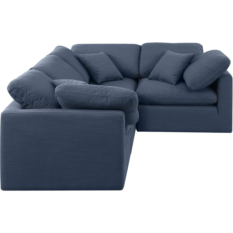 Diamond Modern Furniture Meridian Sectionals Stationary 141Navy-Sec4C IMAGE 4