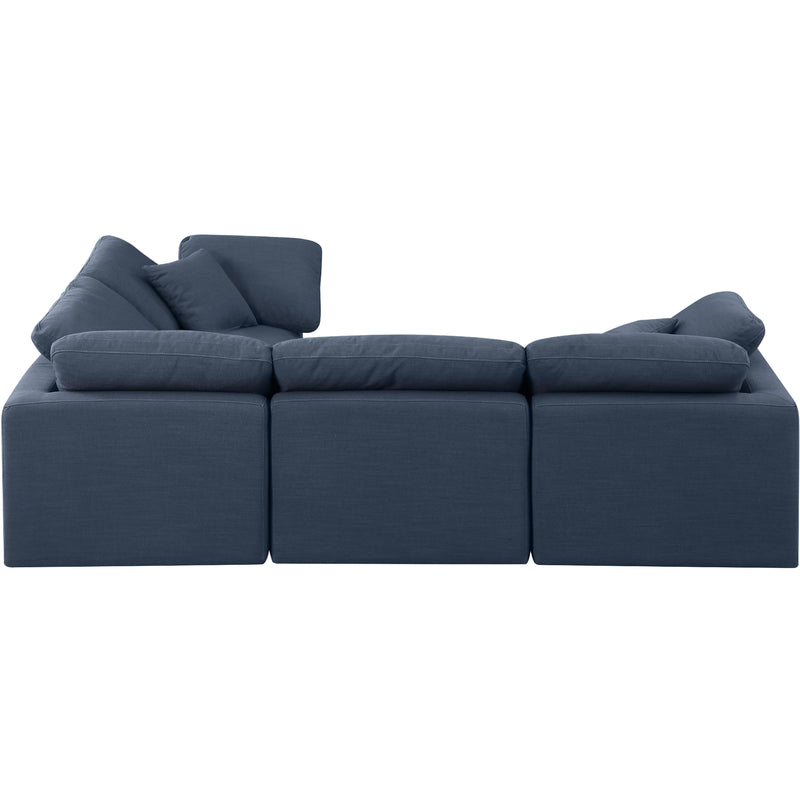 Diamond Modern Furniture Meridian Sectionals Stationary 141Navy-Sec4C IMAGE 5