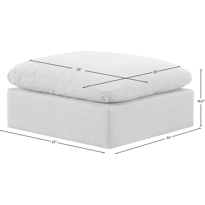 Diamond Modern Furniture Meridian Ottomans Ottomans 141White-Ott IMAGE 6