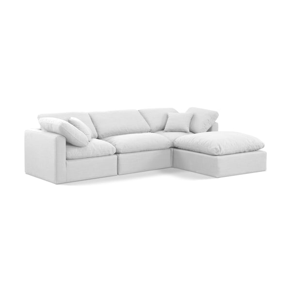 Diamond Modern Furniture Meridian Sectionals Stationary 141White-Sec4A IMAGE 1