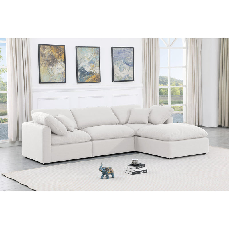 Diamond Modern Furniture Meridian Sectionals Stationary 141White-Sec4A IMAGE 2