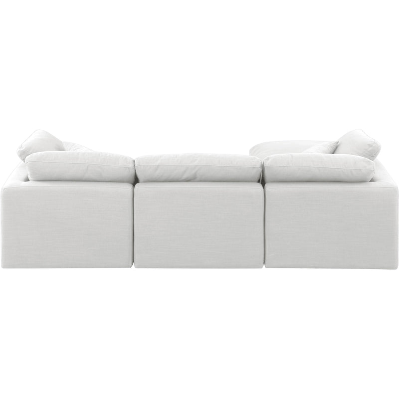 Diamond Modern Furniture Meridian Sectionals Stationary 141White-Sec4A IMAGE 3